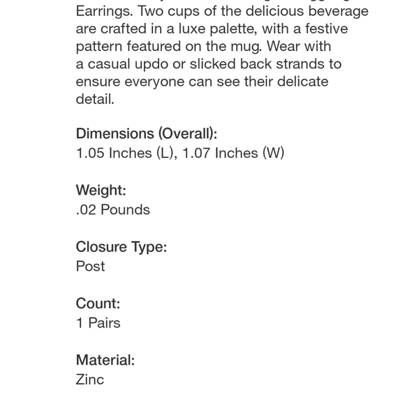 Sugarfix Baublebar Hog the Eggnog Earrings NWT - Picture 7 of 7